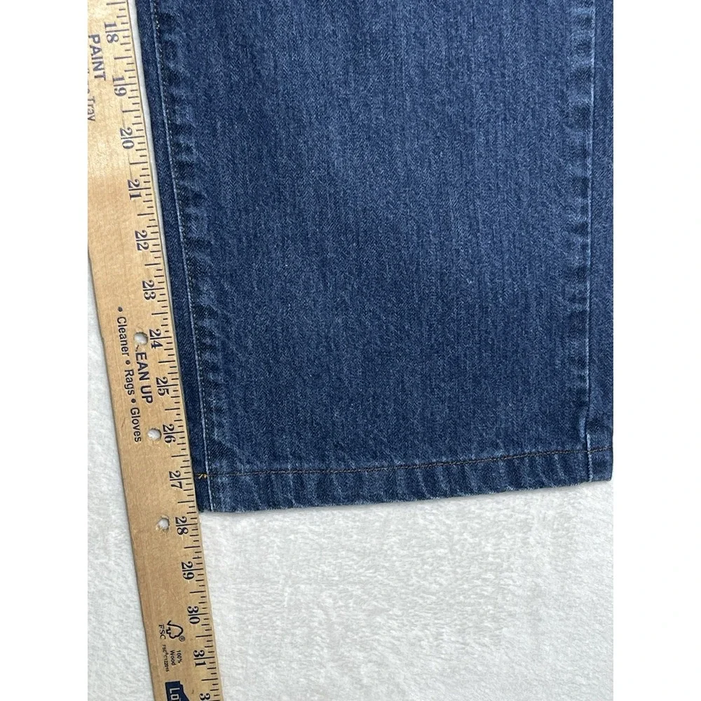 LL Bean Jeans Mens 36x30 (Fits 35x28) Blue Denim Pants Straight Boot Cut EUC